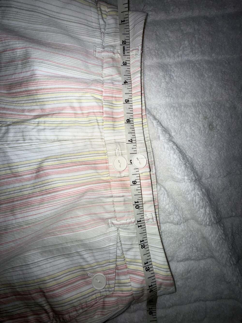 Tribal Stretch Extensible Pastel Striped Cropped Pants Size 4 - Picture 6 of 6